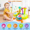 Детская барабанная установка для малышей 1-3 лет Музыкальные игрушки для младенцев на 1 год Подарки для мальчика Игрушки Монтессори для девочки с микрофоном Светящиеся развивающие игрушки День рождения