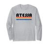 ATESSA Italian Retro 70s 80s Style Long Sleeve T-Shirt