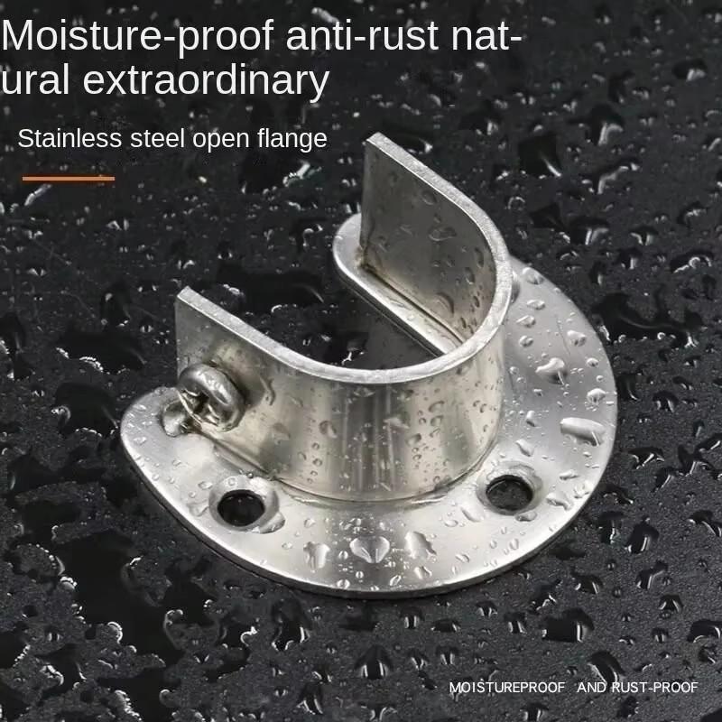 304 нержавеющая сталь фланец сиденье вешалка для одежды крепежный стержень фурнитура аксессуары карниз для штор трубка крючок крепление опорный кронштейн море