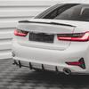 Совместим с BMW 3 серии (G20 Sport, 325i, 330i, 2019) - Комплект для модификации заднего бампера и спойлера-лезвия.