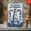 Винтажная металлическая вывеска пива Super Bock (Португалия) 8x12 дюймов, ретро-декор для стены дома, бара, мужской комнаты, гаража, деревенская железная табличка