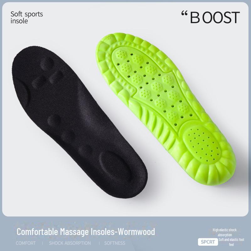 Artemisia PU Breathable Shock-absorbing Insoles for Men and Women, Perfect for Summer Military Training, with a Thin Arch and Superior Comfort.