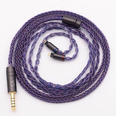SoundsGood BlueFlame 8-жильный ручной работы Recable высокочистый бескислородный медный кабель PCUHD для наушников, сменный сбалансированный кабель для подключения