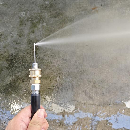 Набор насадок для мойки высокого давления Система быстрого подключения Насадка для чистки Удлинитель из нержавеющей стали для чистки кондиционеров с режимами многократного распыления