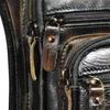 Men's Genuine Leather Casual Messenger Shoulder Sling Bag Fashion Multifunction Waist Pack Drop Leg Bag