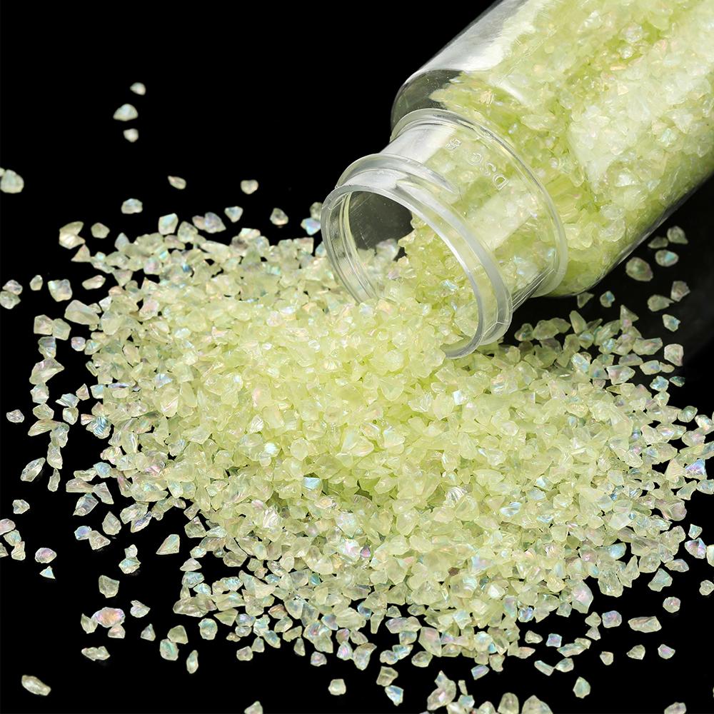 30g/Bottle Glass Crushed Stone Irregular Crystal Gravel Filling For DIY Epoxy Resin Mold Filler Craft Decorative Nail Art Filler