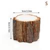 Resin Imitation Wood Plant Pot Vintage Round Table Decorative Style Flowerpot Fake Tree Bark Succulent Plants Creative Container
