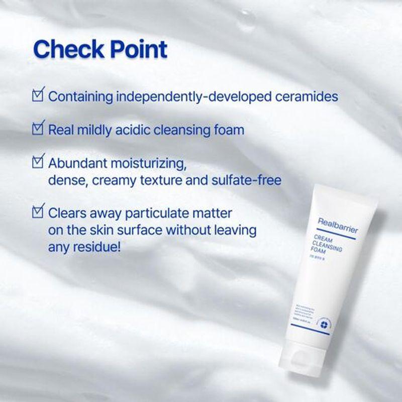 [Real Barrier] *renewal* Cream Cleansing Foam 120ml