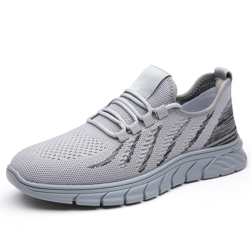 2024 Лето Новые Повседневные Спортивные Дышащие Мужские Кроссовки Модные Кроссовки Кроссовки из Летающего Трикотажа Сетчатые Кроссовки Повседневные Мужские Кроссовки для Бега