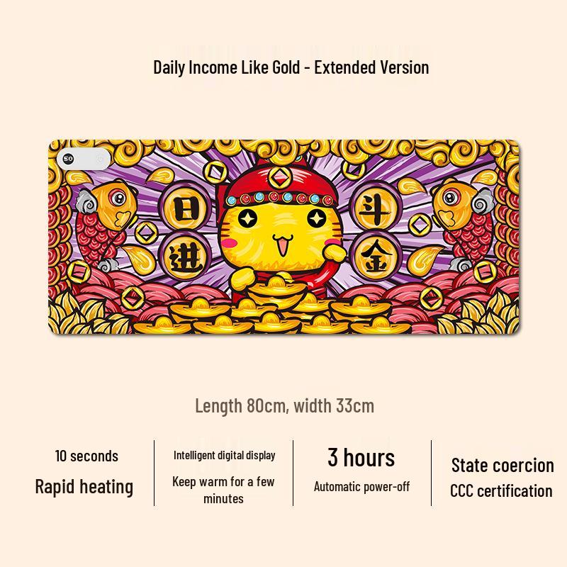 Hotson Electric Heated Desk Pad - Desktop Heater & Writing Mat with Warmth Function