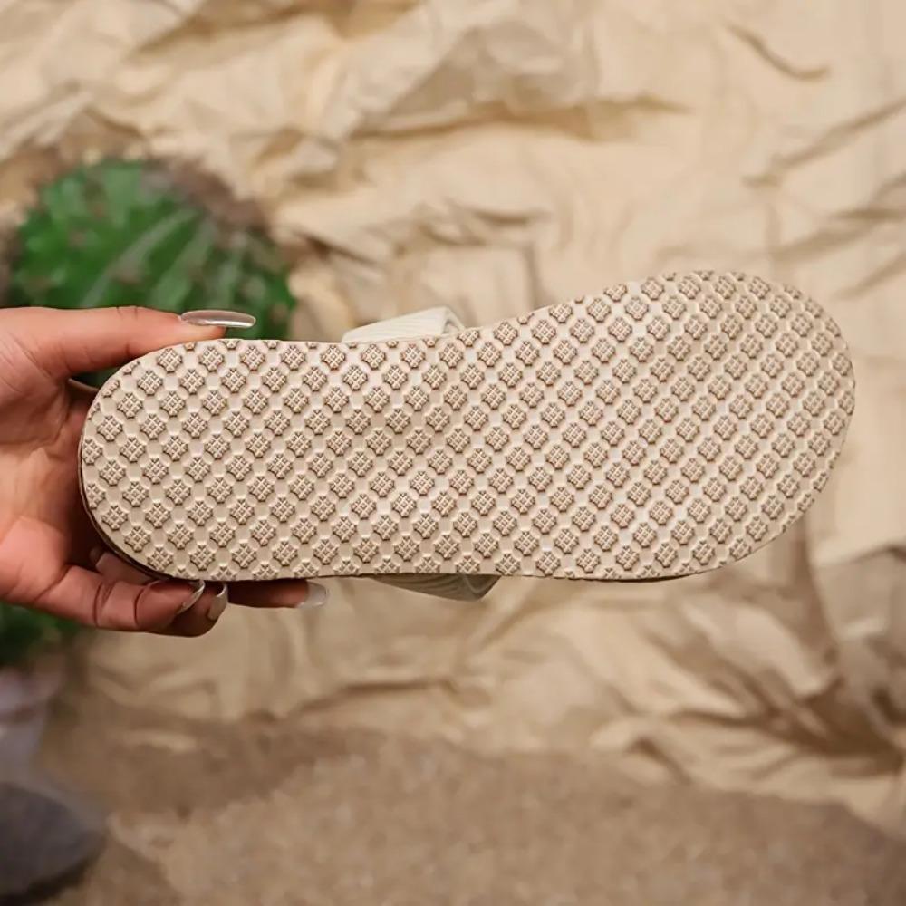 Ladies New Slippers Summer Cross Drag Fashion Hemp Rope Outer Wear Slippers Casual Sandals and Slippers