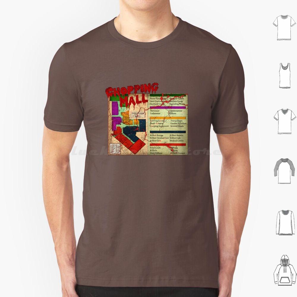 Chopping Mall V2 Хоррор Футболка Хлопок Мужская Женская Печать DIY Chopping Mall Слэшер Хоррор 80-е Культовое Кино Фильмы Vhs