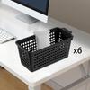 6 Pieces Desktop Storage Basket Bins Functional Trays Bathroom Racks Makeup Organizer