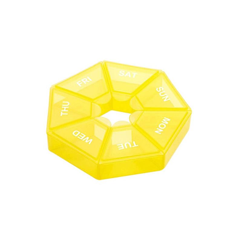 1 шт., пластиковый чехол для таблеток, 7 дней, коробка для конфет, портативный держатель для планшета, органайзер для путешествий, дозатор для таблеток, контейнер