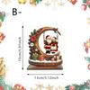 Christmas Tabletop Decor Festive Christmas Wooden Ornament Wooden Christmas Decor Multiple Design Holiday Table Decor For Desk