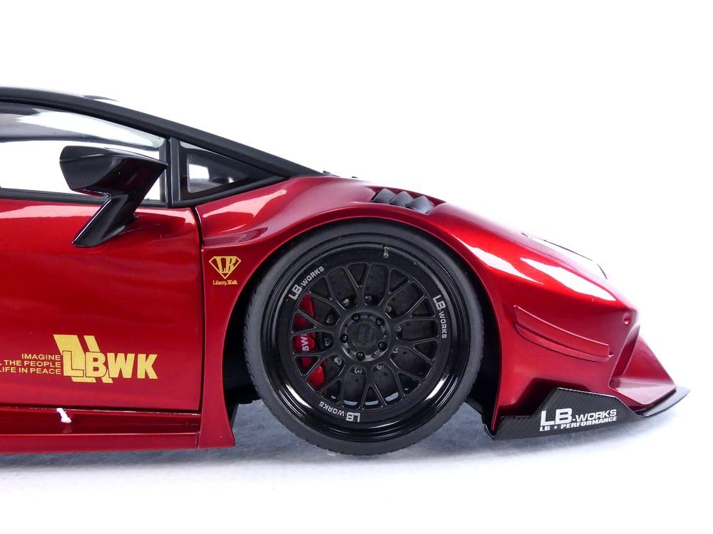 AUTOart AUTOart Liberty Walk Works Lamborghini Huracan GT Hyper Red Completed Product 1/18 LB-Silhouette