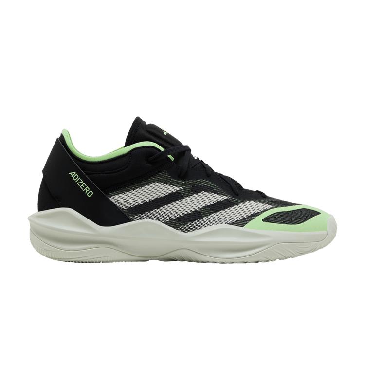adidas Adizero Select 2.0 Low Core Black Cloud White Green Spark