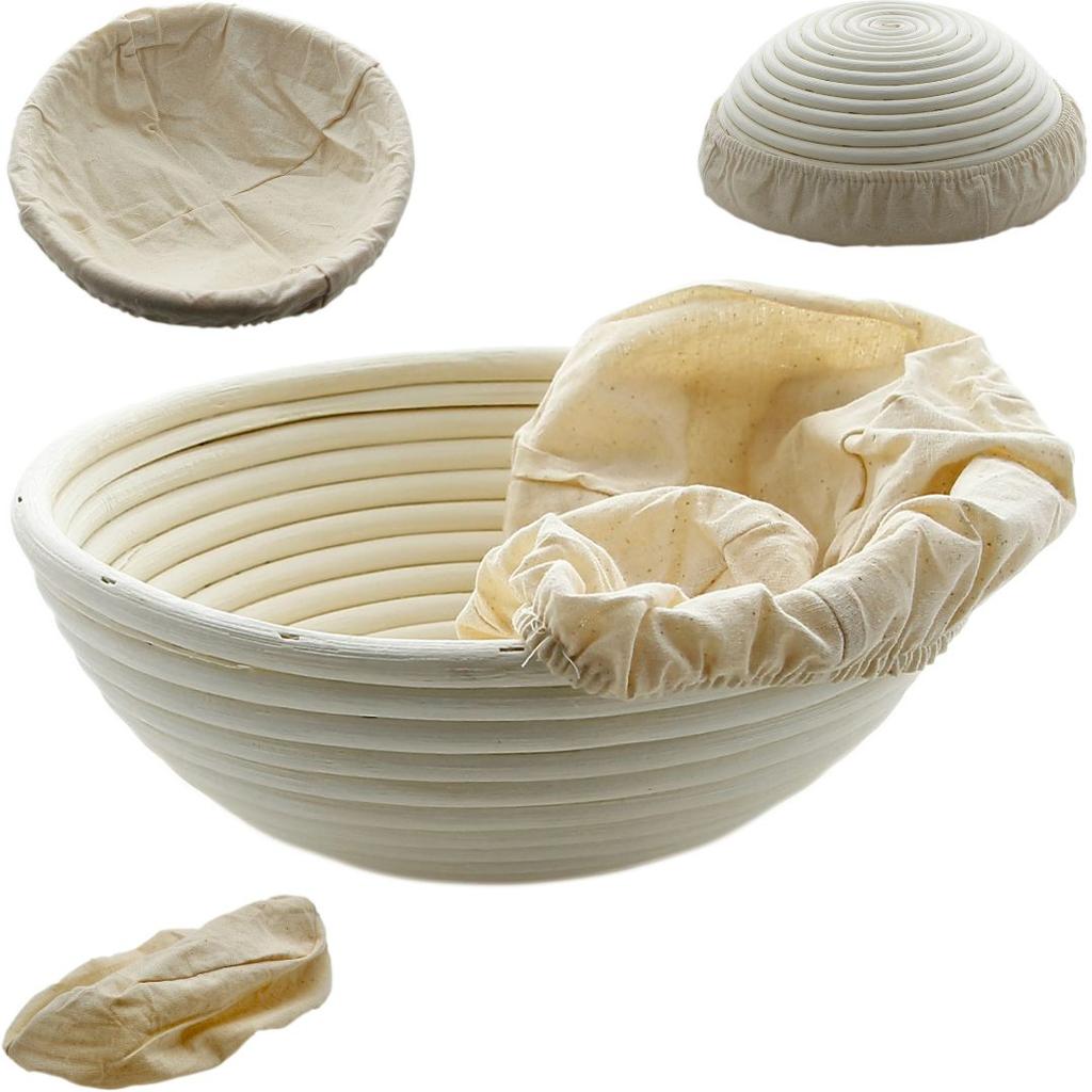 RATAN BASKET FOR RISING PERFECT BREAD 25 CM