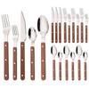 20-Piece Silverware Eating Utensils Set with Retro Handle, Service for 4, Stainless Steel Flatware Knife Fork Spoon Set Mirror Dishwasher Safe