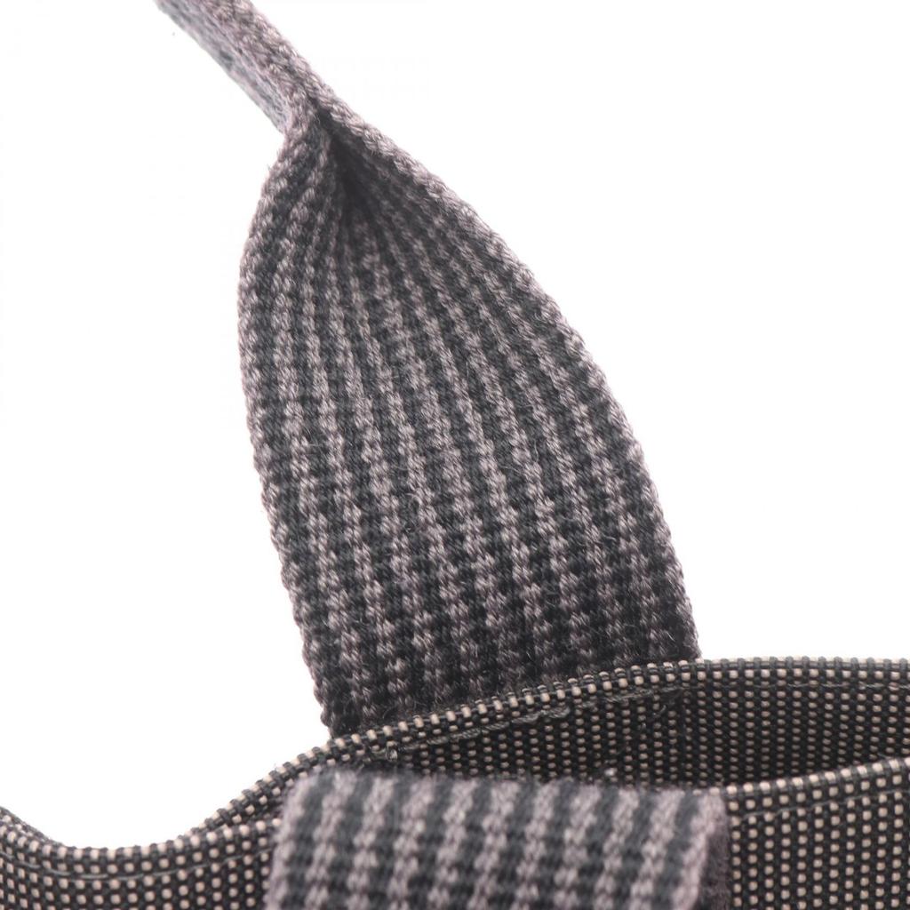 Used HERMES HerlineMM Tote Bag Nylon canvas Gray Used unisex