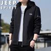 Мужская демисезонная ветрозащитная повседневная куртка с капюшоном JEEP SPIRIT