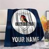 Custom Name Colo‑Colo Flannel Blanket, High quality Comfortable for All Seasons, Home Decor, Warmth and Comfort