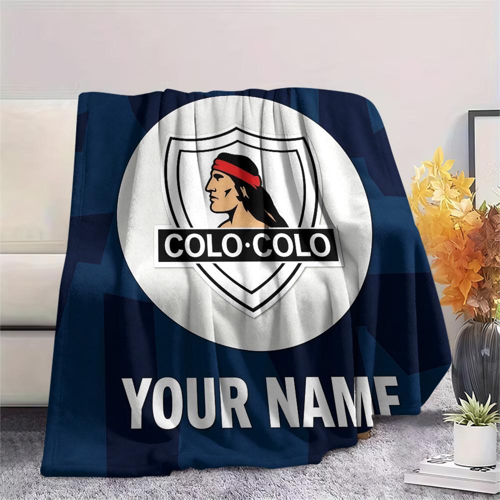 Custom Name Colo‑Colo Flannel Blanket, High quality Comfortable for All Seasons, Home Decor, Warmth and Comfort