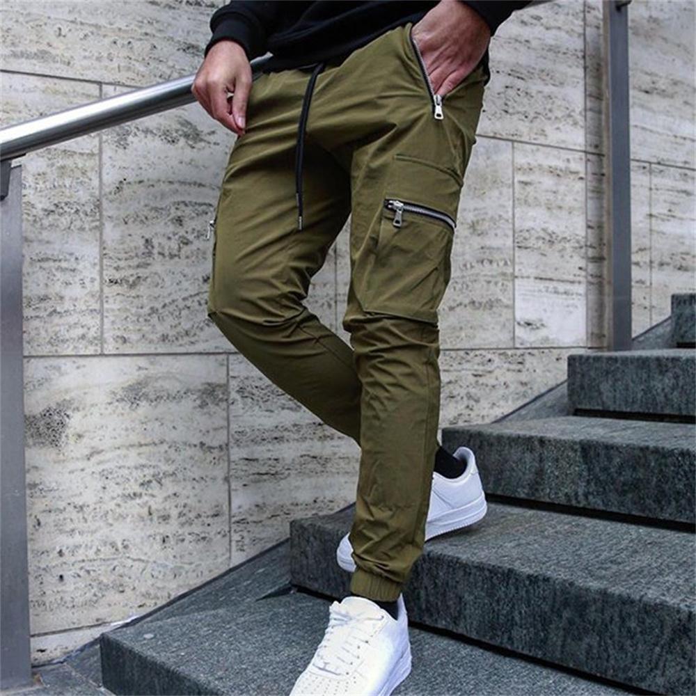 Casual Cargo Pants Men Hip Hop Streetwear Jogger Pant Fashion Trousers Multi-Pocket Casual Joggers Sweatpants Men Pants