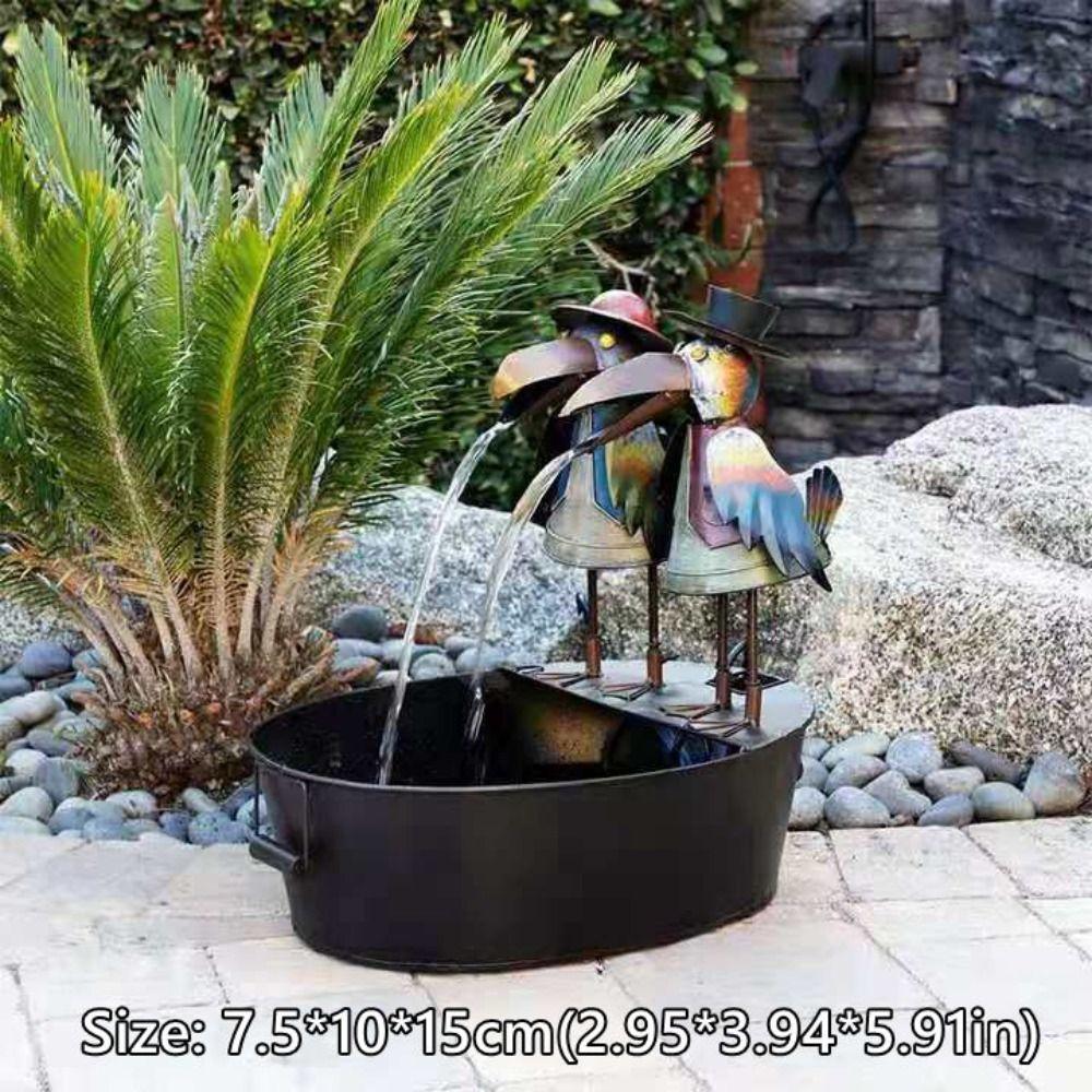 Смоляные фонтаны Садовый декор Тукан Водопад Фонтан Украшение