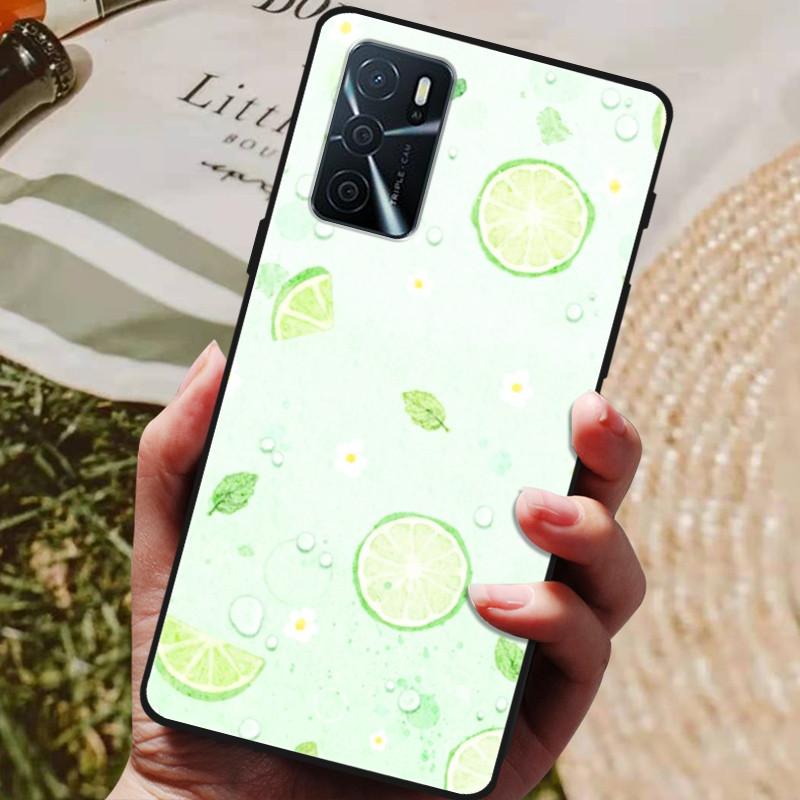 Чехол для OPPO A54s Мягкие ТПУ чехлы для телефона Oppo A54S CPH2273 Силиконовый чехол для Coque OPPO A 54s A54 s 6.52" Черный бампер Fundas
