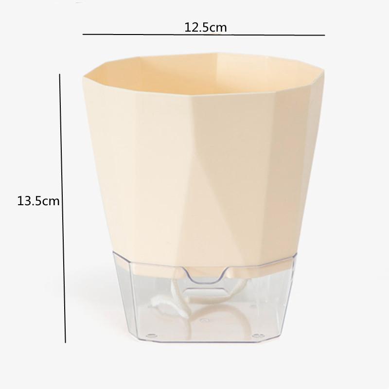 Цветочный горшок для растений с самополивом, прозрачный посадочный горшок, бассейн для хранения воды, садовые принадлежности, домашний декор FU