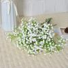 6 шт. 42 см Искусственная гипсофила 3 ветки Реалистичный искусственный цветок Домашний Свадебный Праздничный Настольный Центральный элемент Внутреннее Наружное Искусственное Цветение Украшение