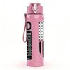 1PC Dad Best Father Patriotic Badge Print 750ml Color Plastic Sports Water Bottle Leakproof Flip Straw Lid Suitable for Sports Office Home Use