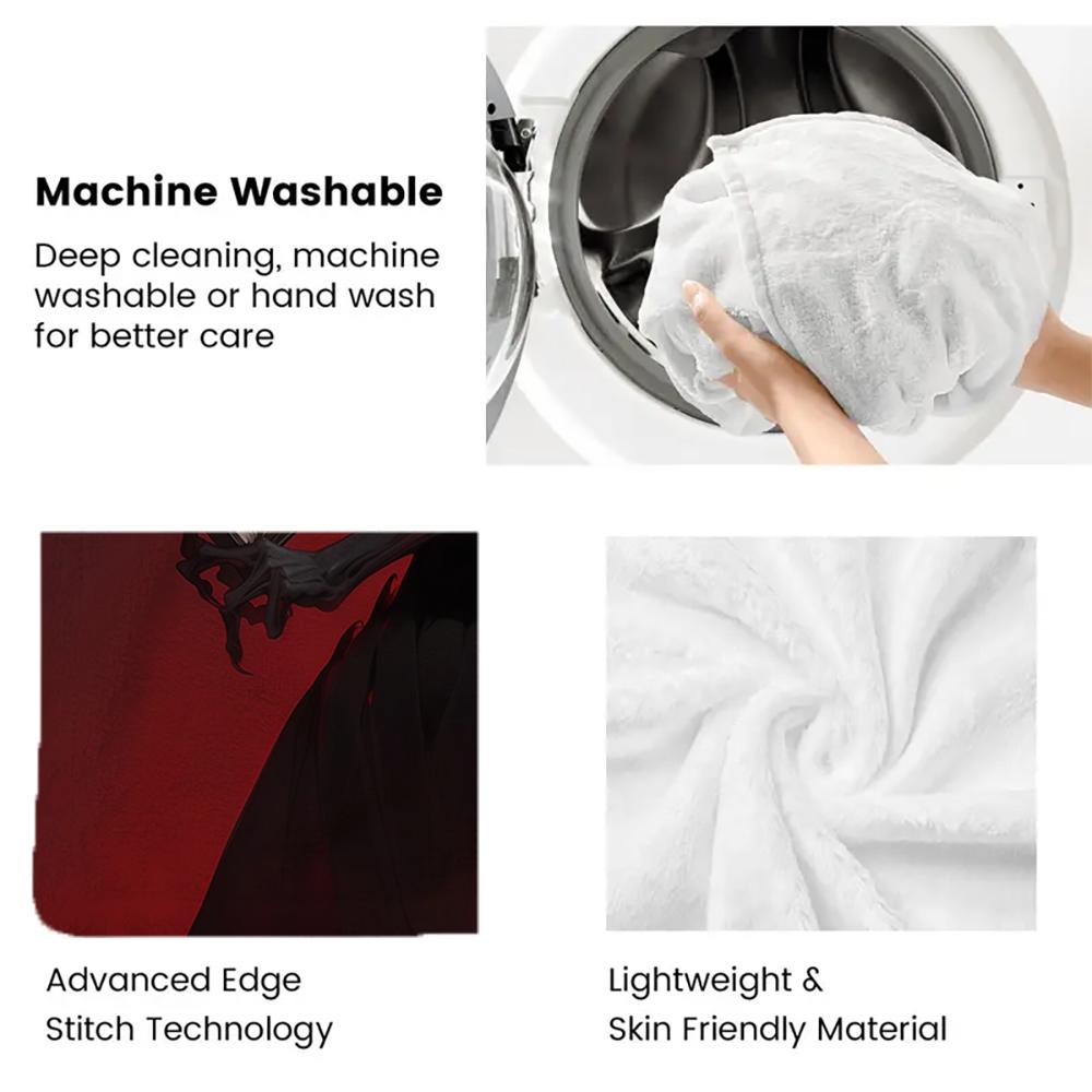 Shinigami Book Print thin Flannel Blanket for Bedrooms,Living Rooms,Sofas Blankets,Lunch Breaks,blankets fluffy blanket
