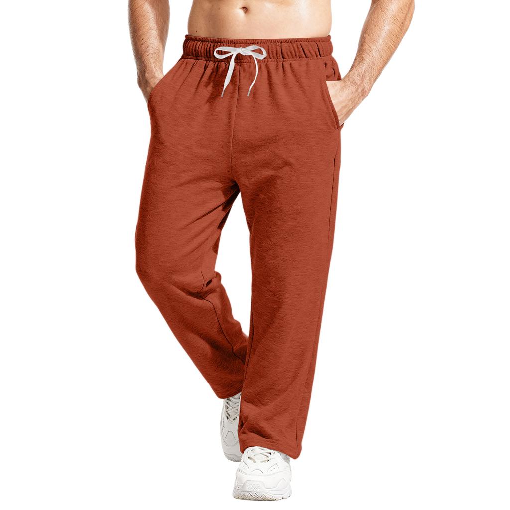 Men's Relaxed-Fit Casual Sweatpants With Stretch Waistband And Drawstring Yoga Pants