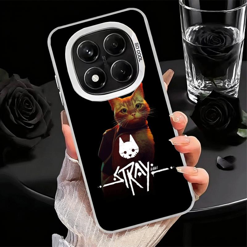 Чехол для телефона Stray Cat Game B-12 Ударопрочный для Xiaomi Redmi Note 15 14 13 12 Pro Plus 11 11S 11T 5G Чехол Защита от падения Fundas