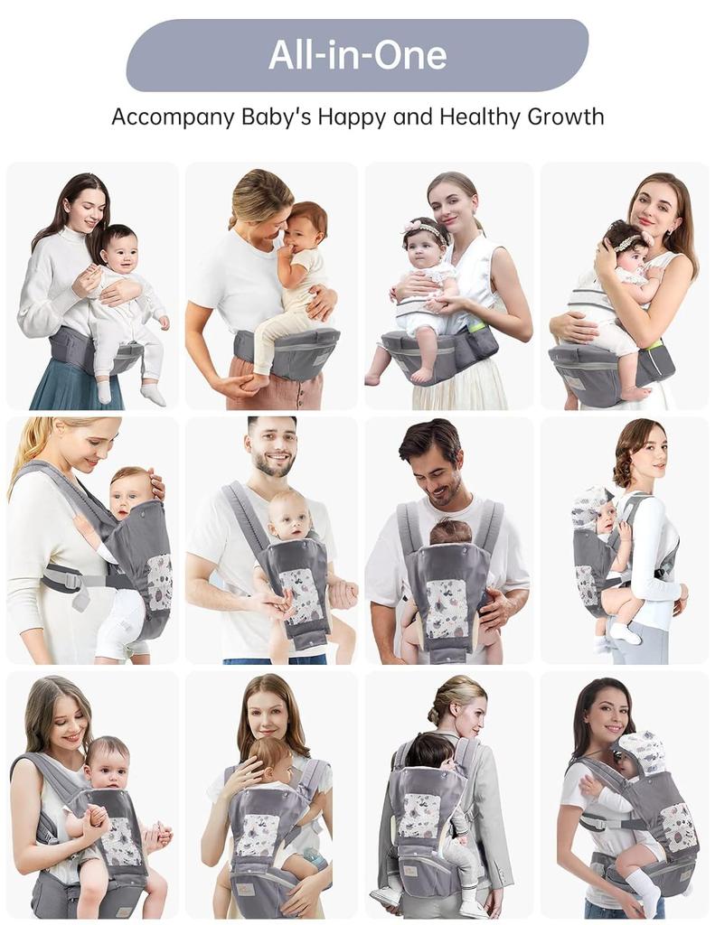 Рюкзак-переноска для младенцев, Рюкзак-переноска для новорожденных и малышей, Переноска для малышей с капюшоном, Все сезоны и все положения, Эрго-рюкзак для малышей