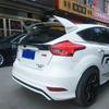Для Ford Focus RS ST 2012 2013 2014 2015 2016 2017 2018 3 шт. Глянцевый черный спойлер под карбон, заднее стекло, крыло на крышу