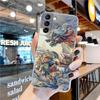 Рисунок дракона тигра птицы аниме прозрачный чехол для Samsung Galaxy S21 S20 FE S22 Ultra S10e S10 S9 Plus 5G мягкий чехол для телефона Coque