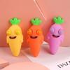 Popping Eye Carrot Squeeze Toy Anxiety Stress Relief Simulation Carrot Sensory Pinch Toy Kids Adults Cartoon Vegetable Fidget Toy