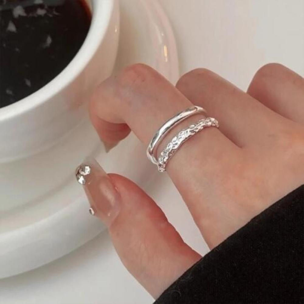 New Arrivals Open Run Women Rigaille Round Minimal Ring Sun Unique Layered