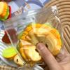 Мультяшная симуляция сэндвича тоста, сжимающая декомпрессионную игрушку, милый гамбургер, мягкие игрушки моти, игрушки-фиджет для детей и взрослых, подарки