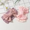 New children's headband, cute solid color bow baby headscarf, thin and comfortable children's hair accessories