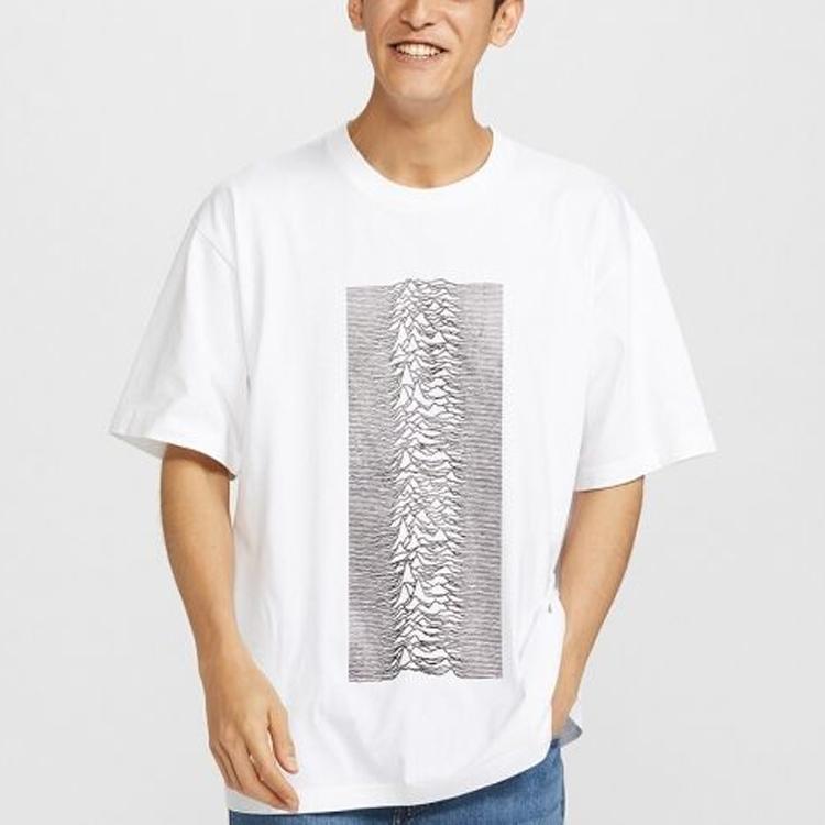 Uniqlo Мужская/Женская футболка с принтом Питера Сэвилла, с круглым вырезом, с коротким рукавом, Белая 424607-00