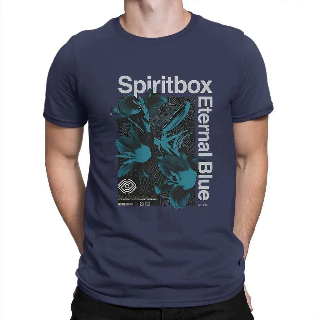 2024new Летняя Футболка с Логотипом для Мужчин Spiritbox Новинка Футболки Короткий Рукав Круглый Вырез Футболка 100% Хлопок Идея для Подарка Топы Мода