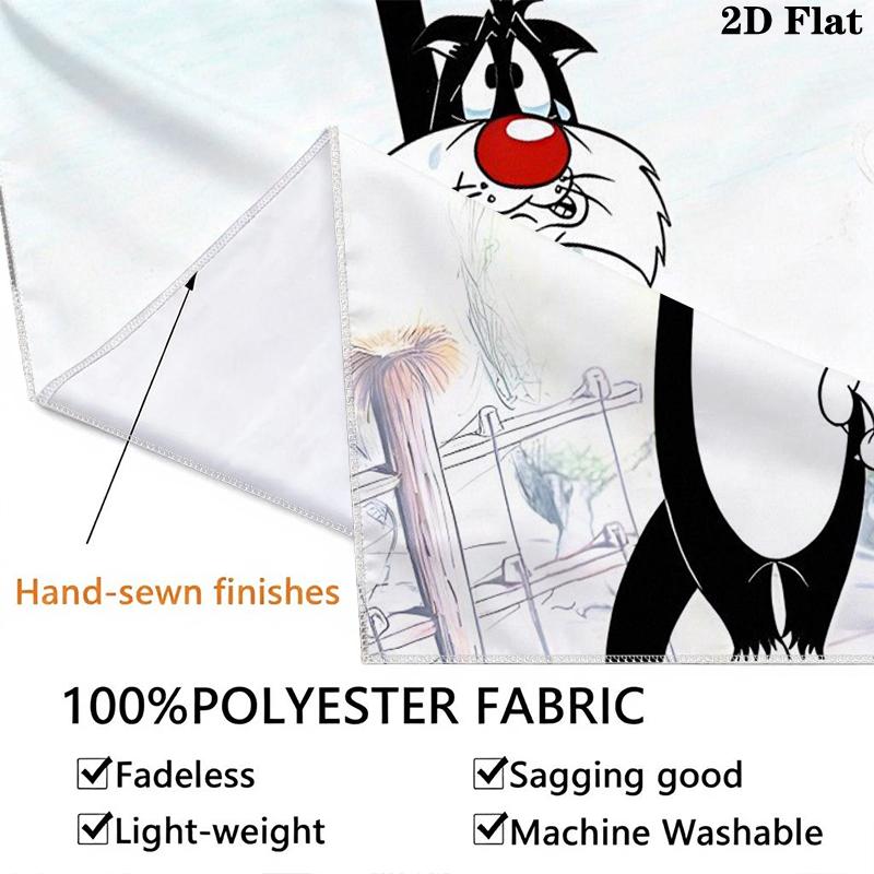 Sylvester the Cat Wall Tapestry Aesthetic Wall Hanging Printed Fabric Blanket Decorative Tapestries for Bedroom Living Room Home Decor