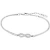 Bracelet Femme Lotus Silver - Senora - Argent - Signe Infini - Oxyde De Zirconium