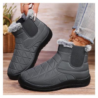 Женские зимние ботинки, зимние хлопковые ботинки, морозостойкие и теплые хлопковые ботинки с толстым флисом, универсальная женская обувь