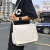 Crossbody Bags Black Solid Nylon Bag Large Capcity Solid Color Messenger Bag Multipockets Korean Style Simple Shoulder Bag Men