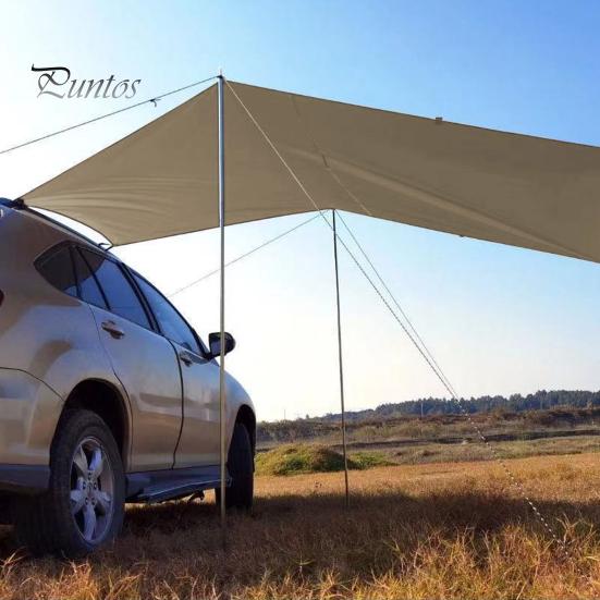 Автомобильный тент, водонепроницаемый тент из ткани Оксфорд, 5-8 человек, открытый кемпинговый брезент, внедорожник, навес для задней двери грузовика, крыша автомобиля, солнцезащитный козырек, хэтчбек, автомобильная палатка